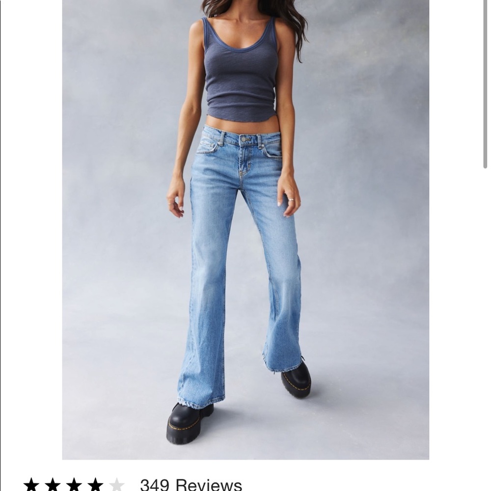 low tide washer black flare jeans